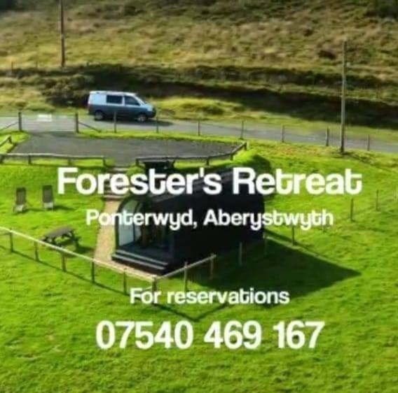 Forester'S Retreat Glamping - Dinas View Hotel Aberystwyth Bagian luar foto